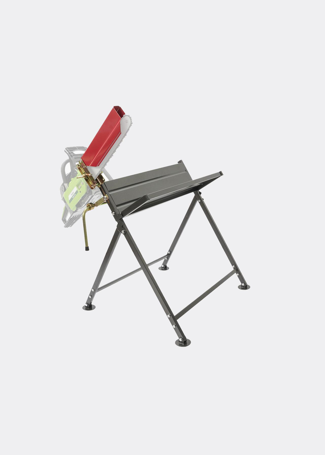 The Handy Foldable Saw Horse With Chainsaw Support