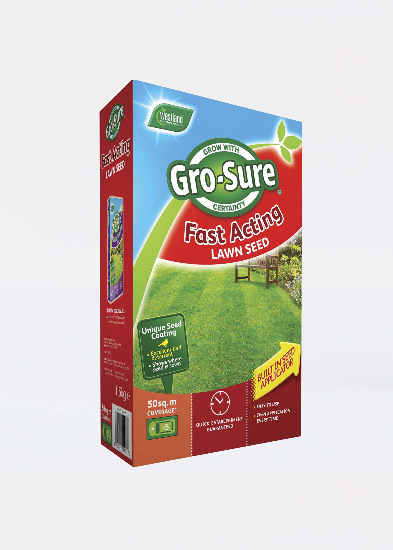 GroSure Fast Acting Lawn Seed 50Sqm