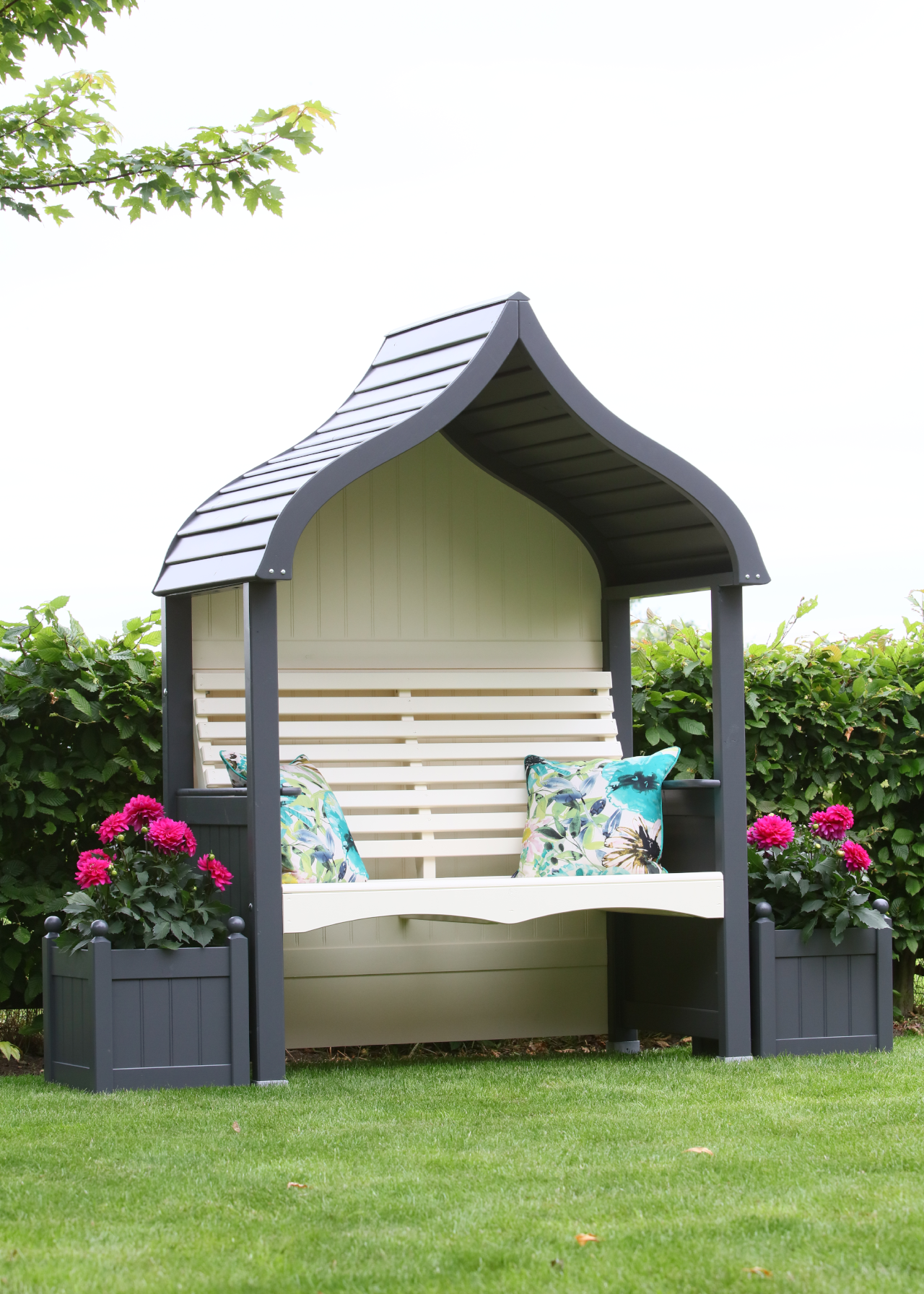 Charcoal & Cream Orchard Arbour