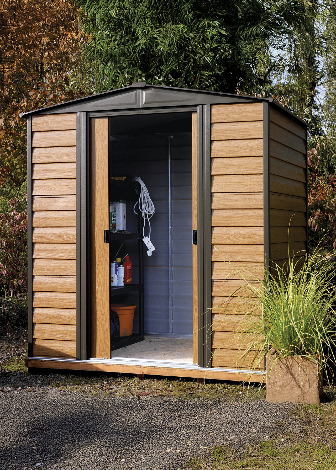 6x5 Woodvale Metal Apex Shed with Floor