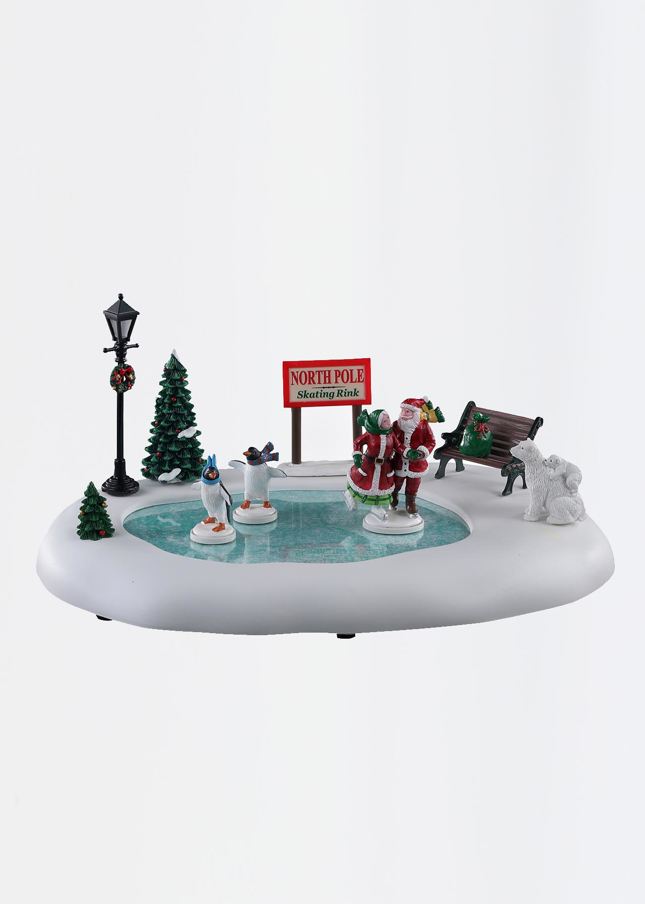 Lemax North Pole Skating Rink Animated Model