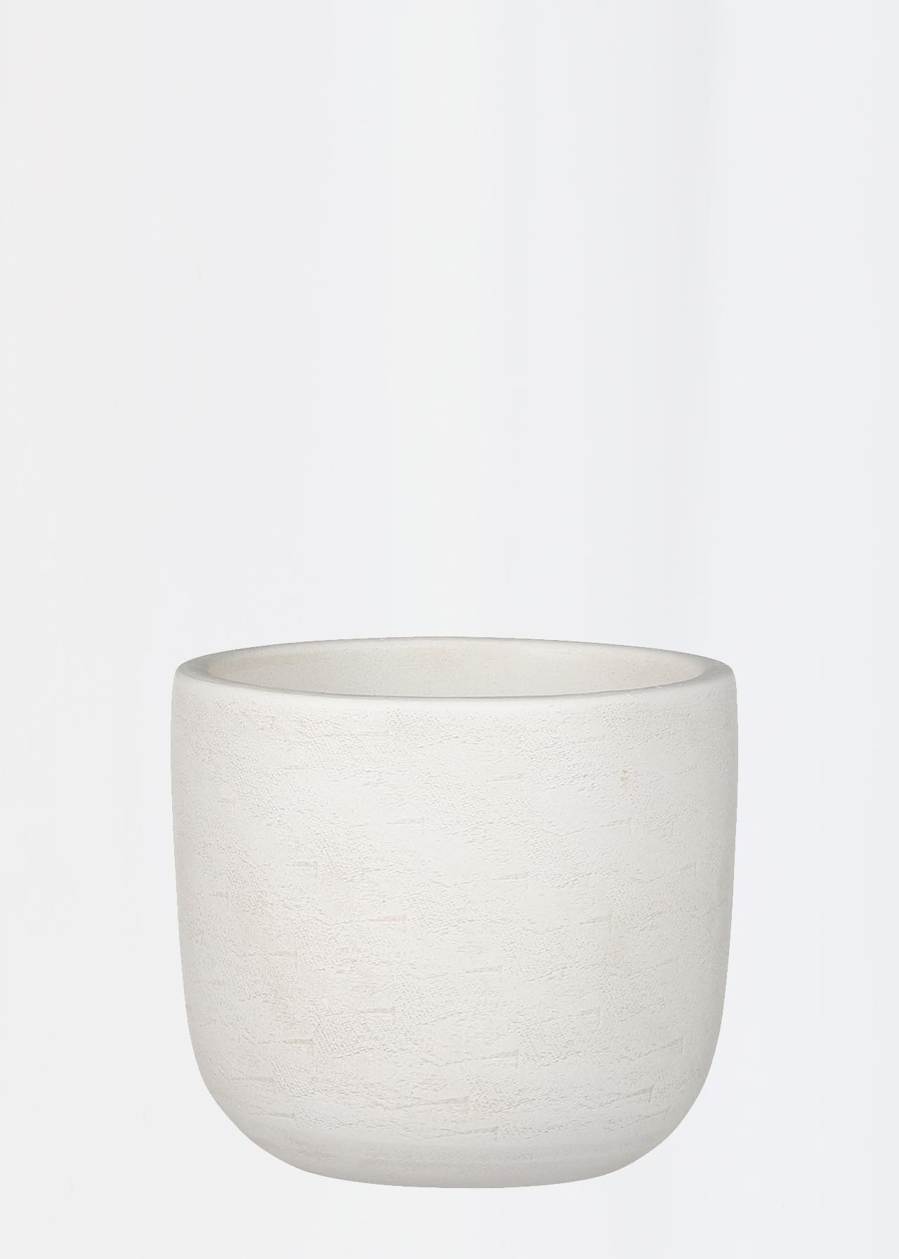 Nora Pot Round White 17cm