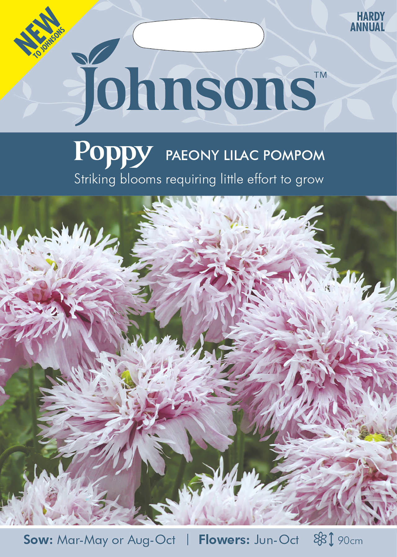 Poppy Paeony Lilac Pompom Seeds