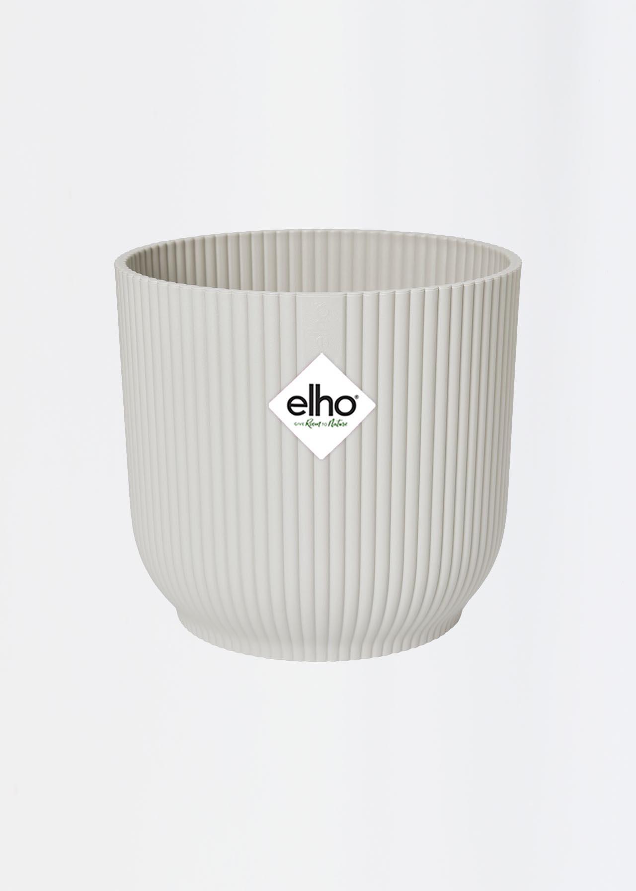 Elho Vibes Fold Round Pot 18cm White