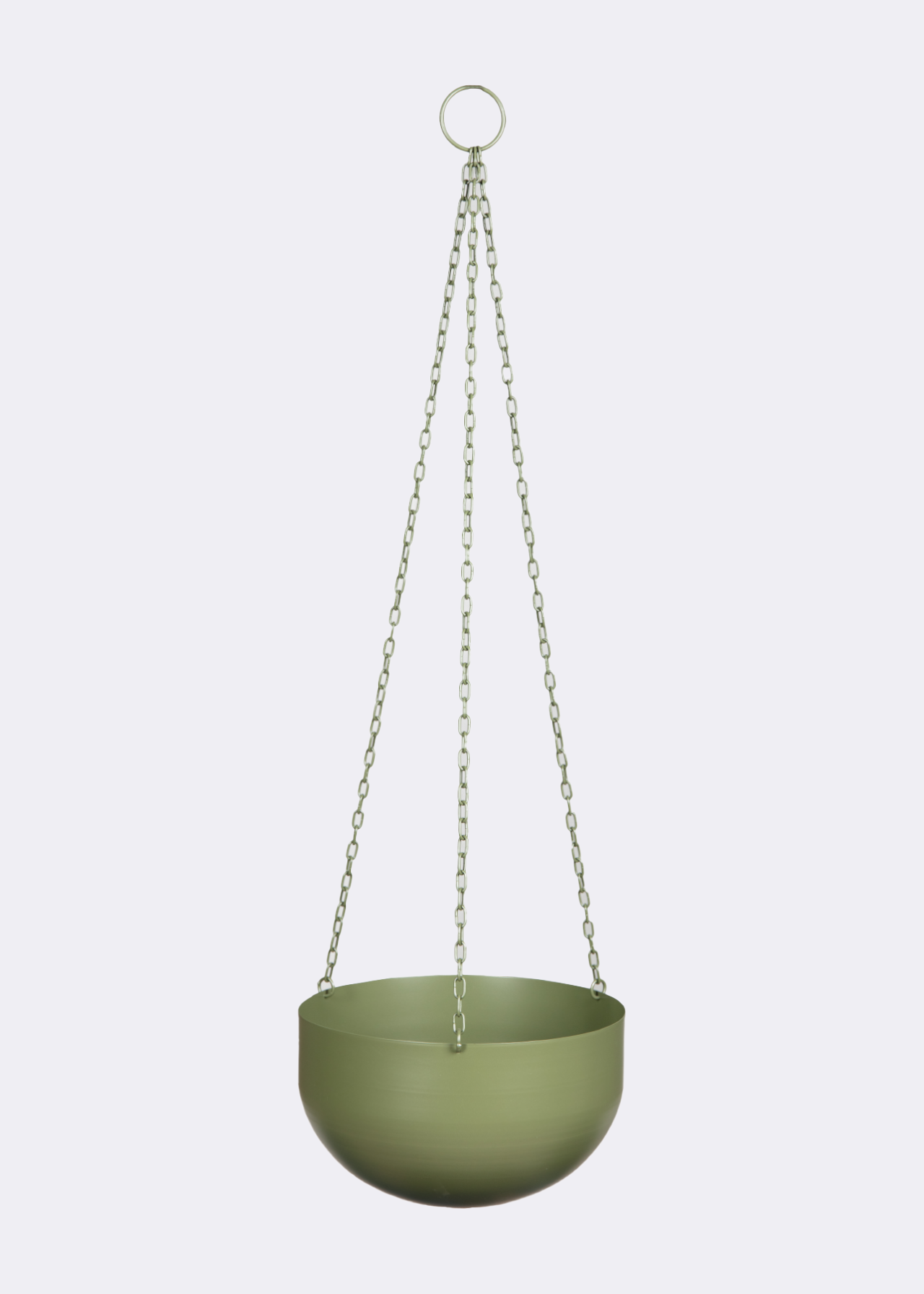 Metal Hanging Pot 25cm Green
