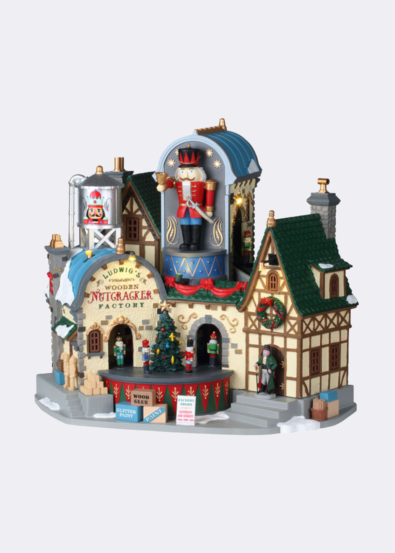 Lemax Ludwig’s Wooden Nutcracker Factory Animated Model