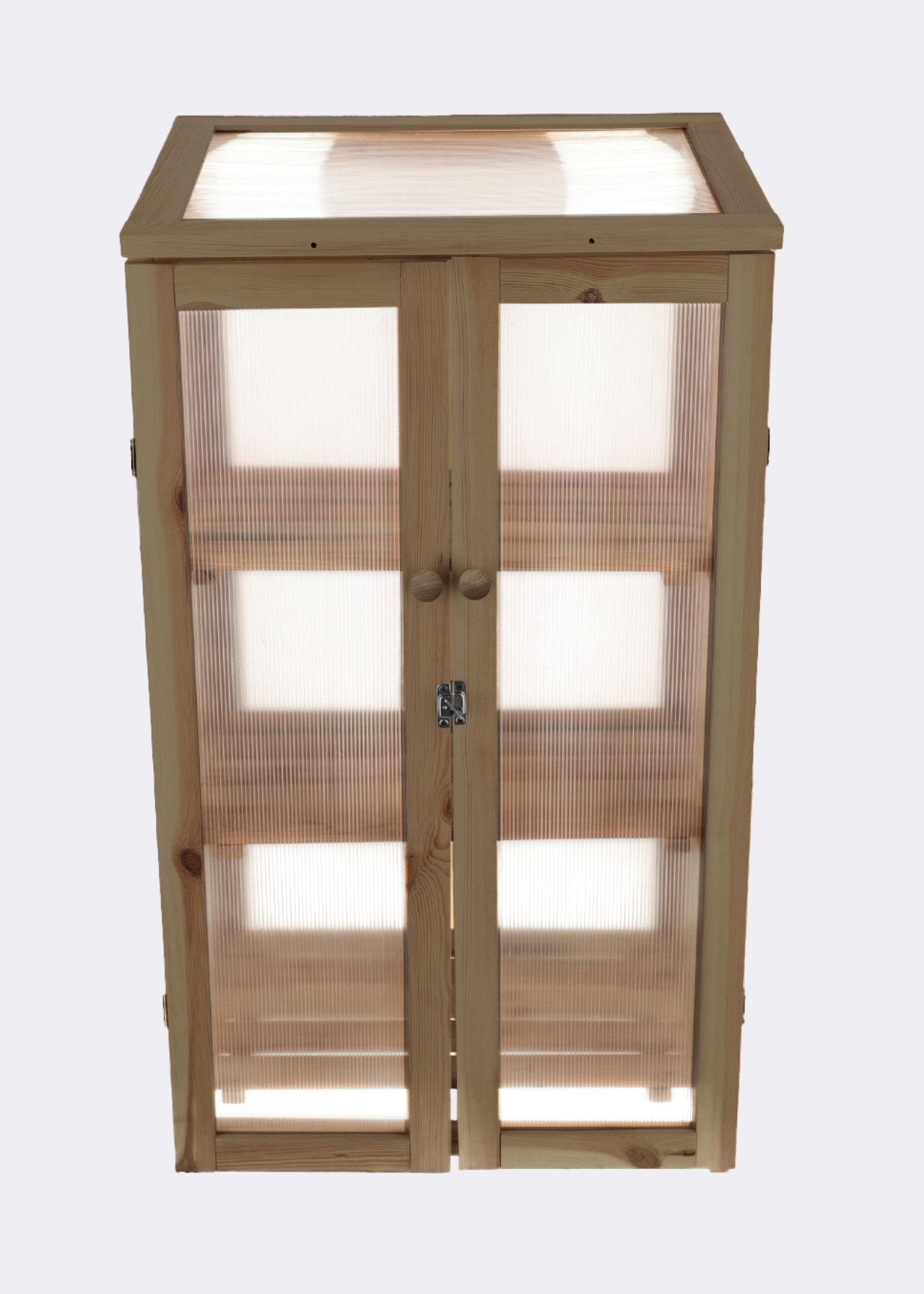 Tall Wooden Grow House Brown