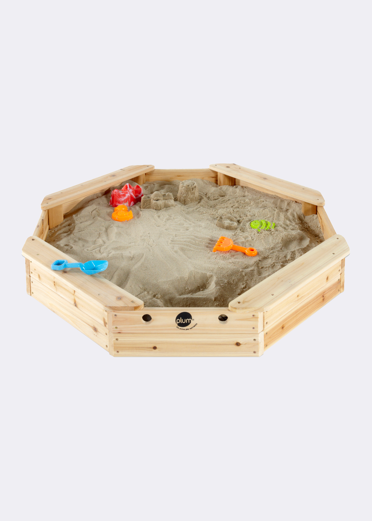 Plum® Treasure Beach Wooden Sandpit Natural