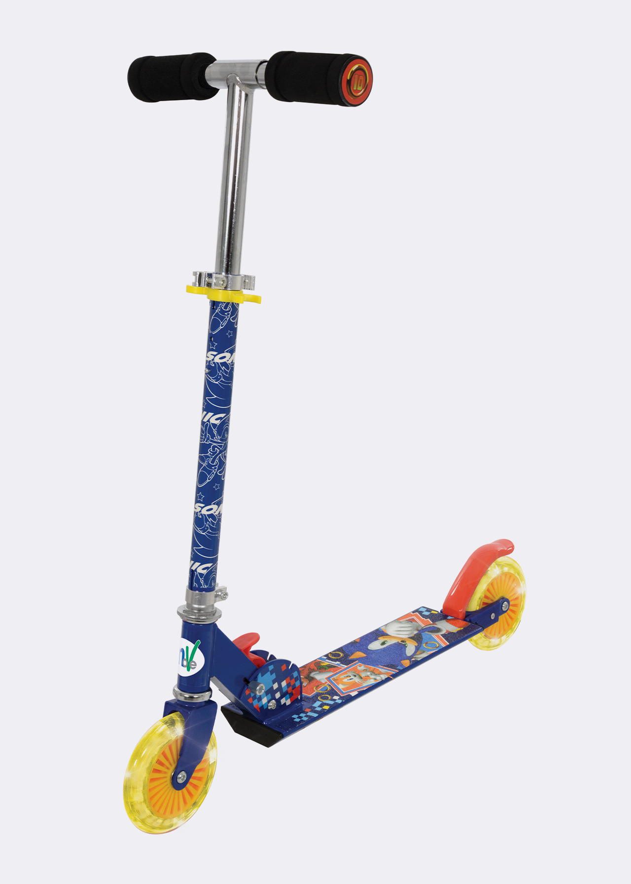 MoVe Sonic Folding Inline Scooter with Light Up Wheels