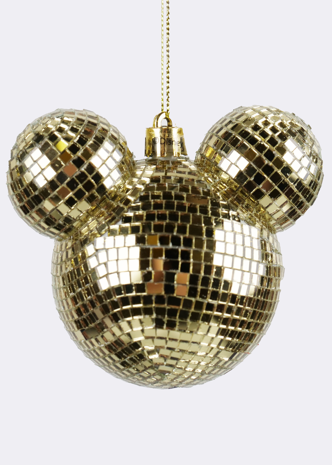 Disney Gold Disco Mickey Mouse Ear Bauble
