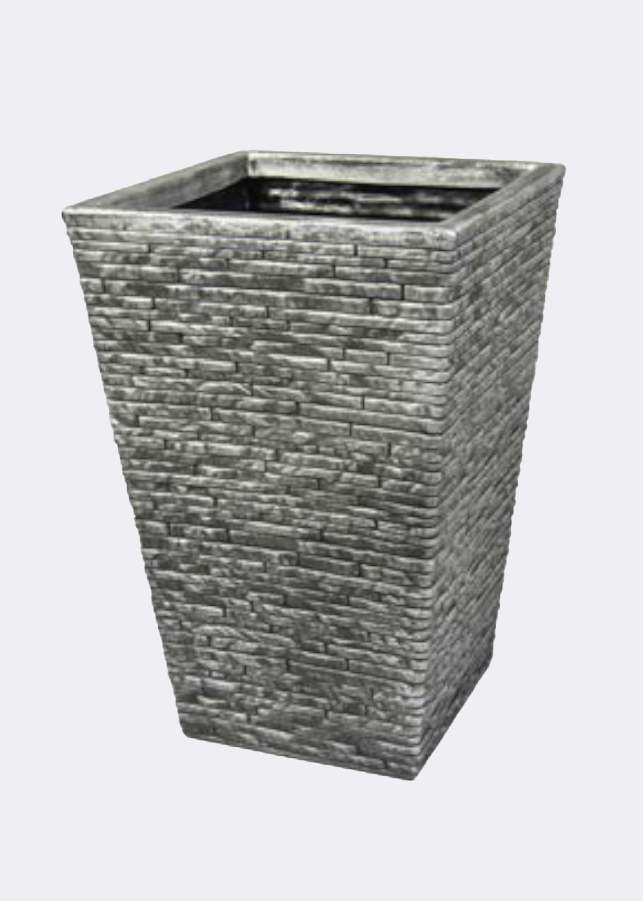 Slate Tall Planter 30cm Pewter