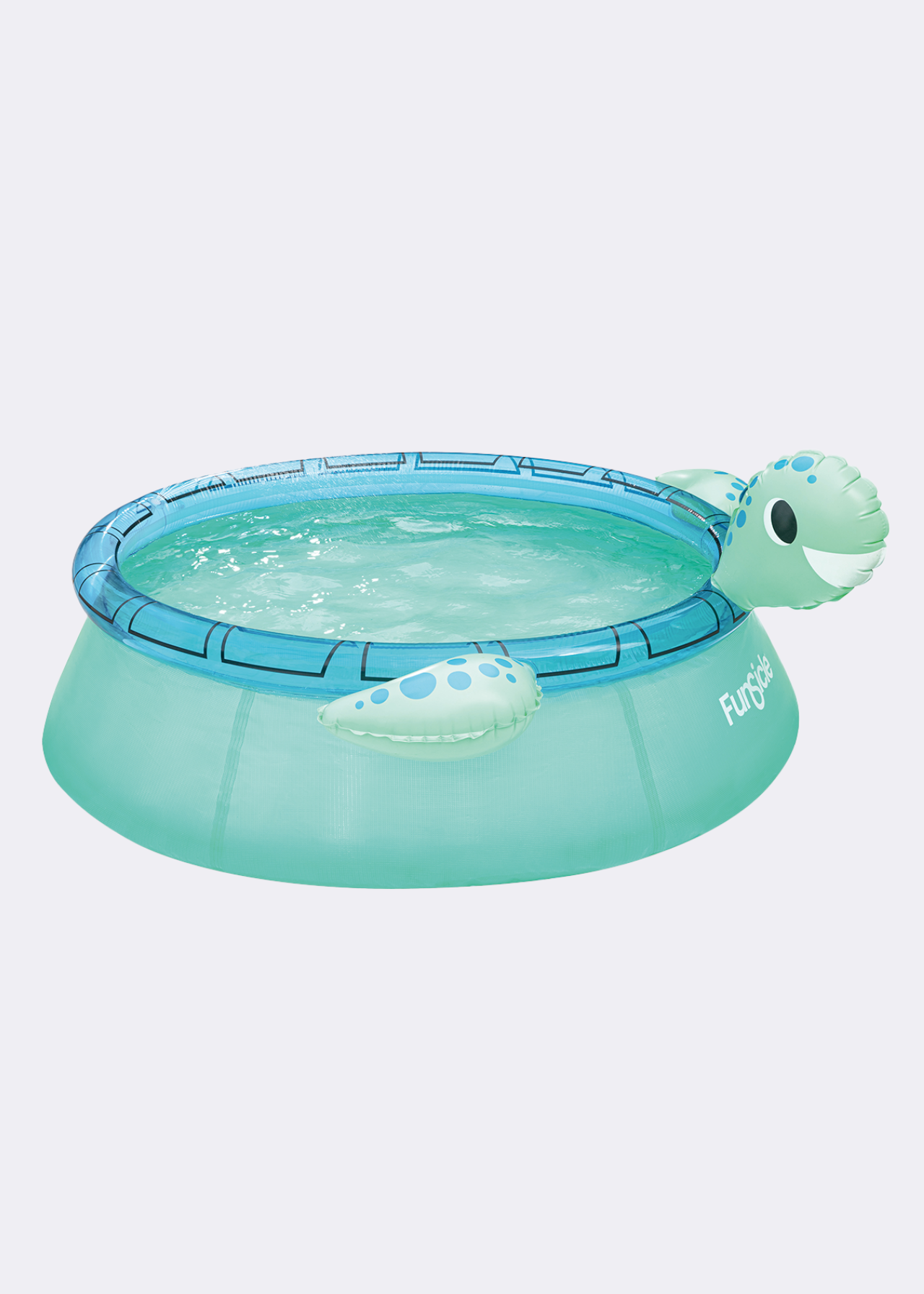 6ft Happy Turtle Kids Inflatable Paddling Pool