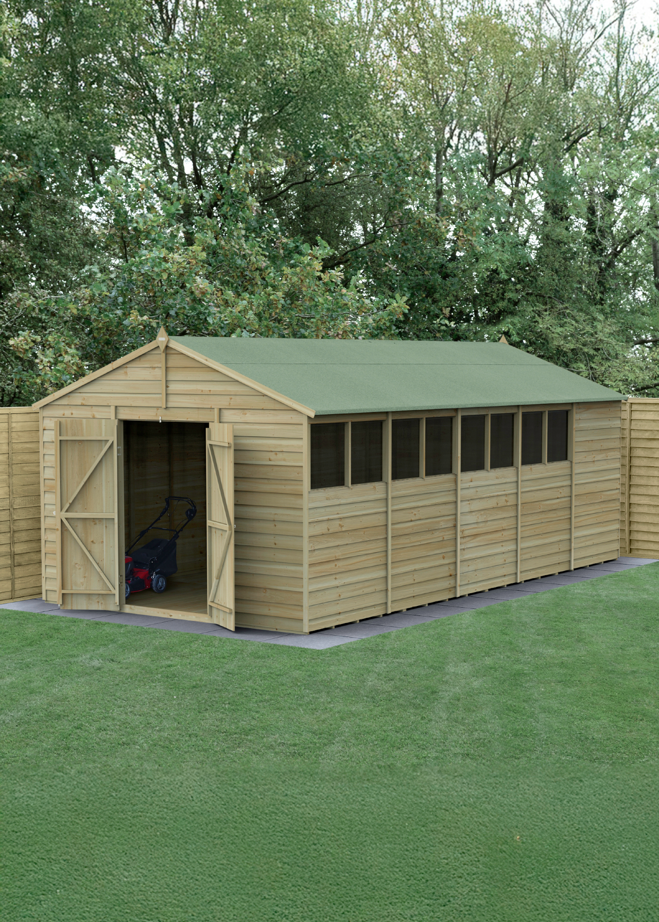 4LIFE Apex Shed 10x20 With Double Door & 8 Windows