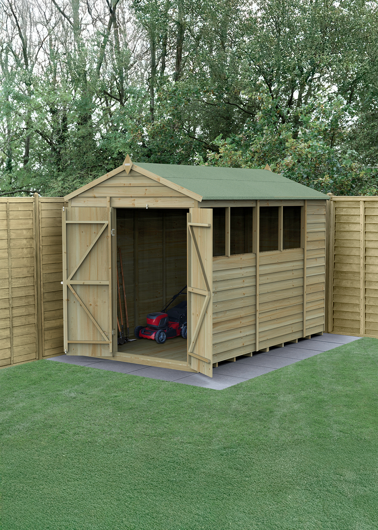 4LIFE Apex Shed 6x10 With Double Door & 4 Windows