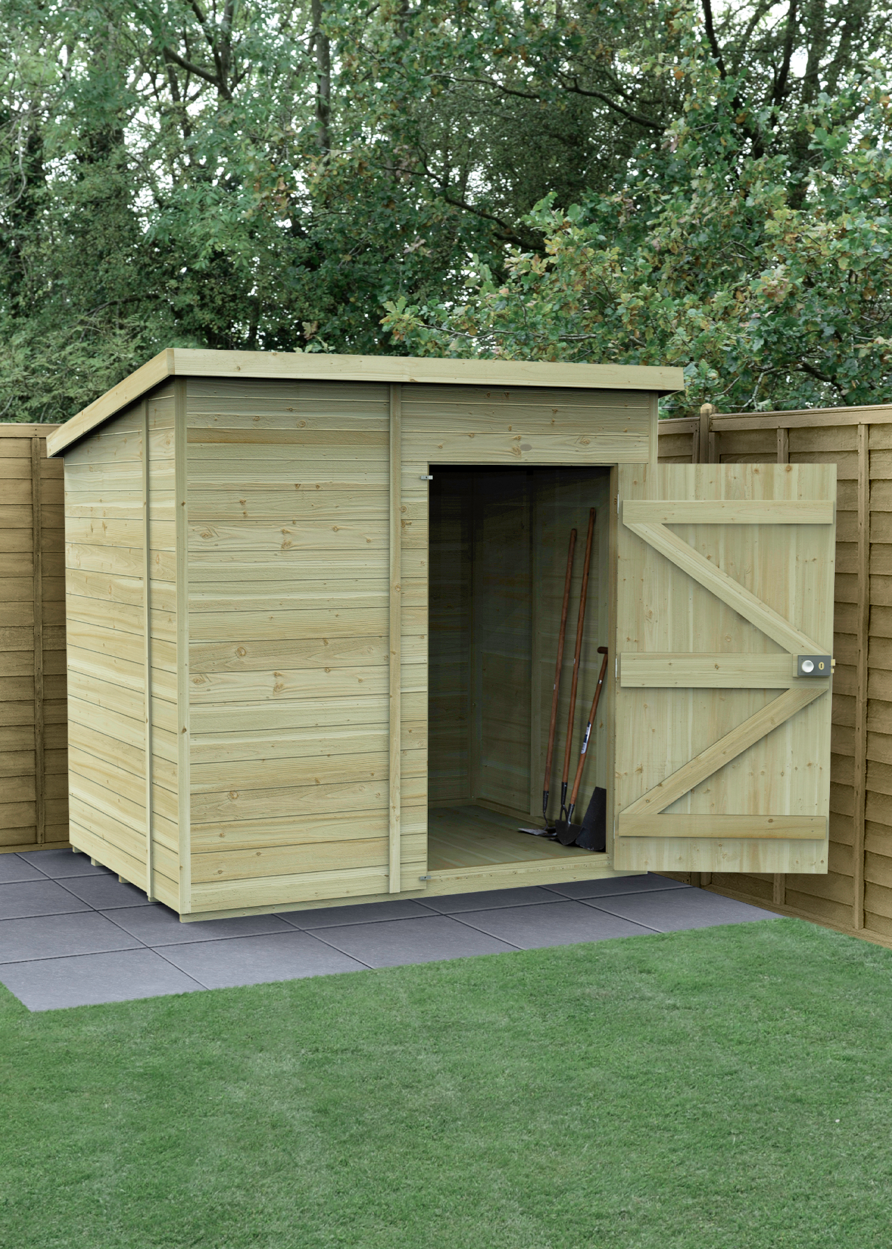Timberdale 7x5 Pent Shed (Installed)