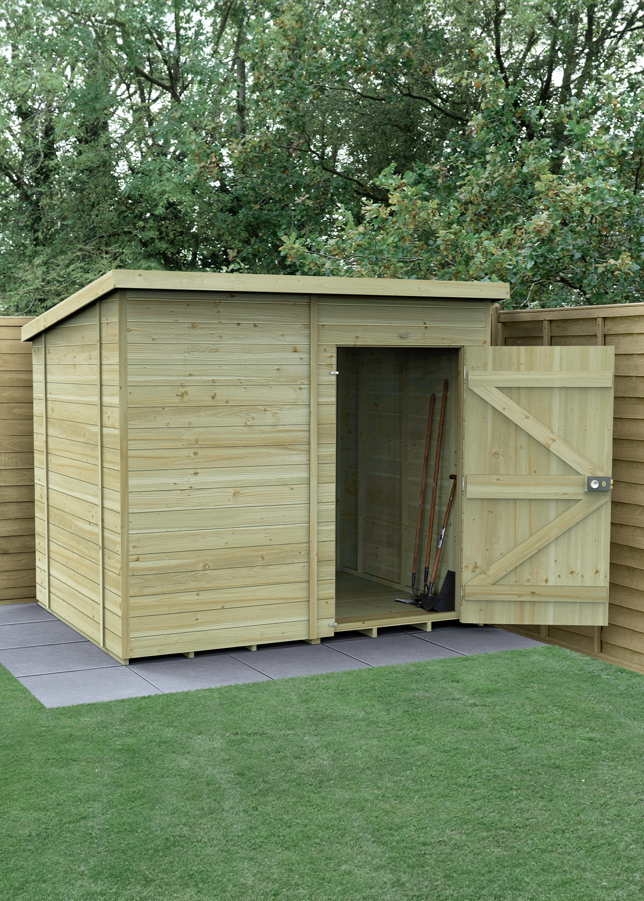 Timberdale 8x6 Pent Shed