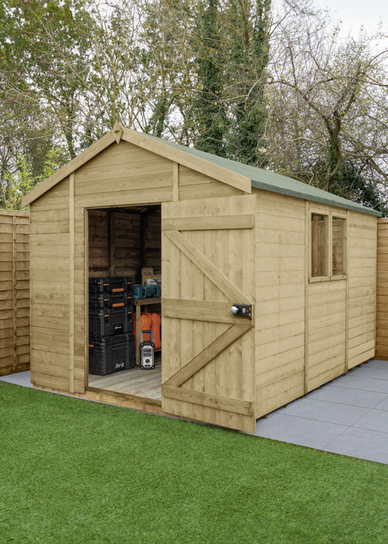 Timberdale 12x8 Apex Shed With 2 Windows (Installed)