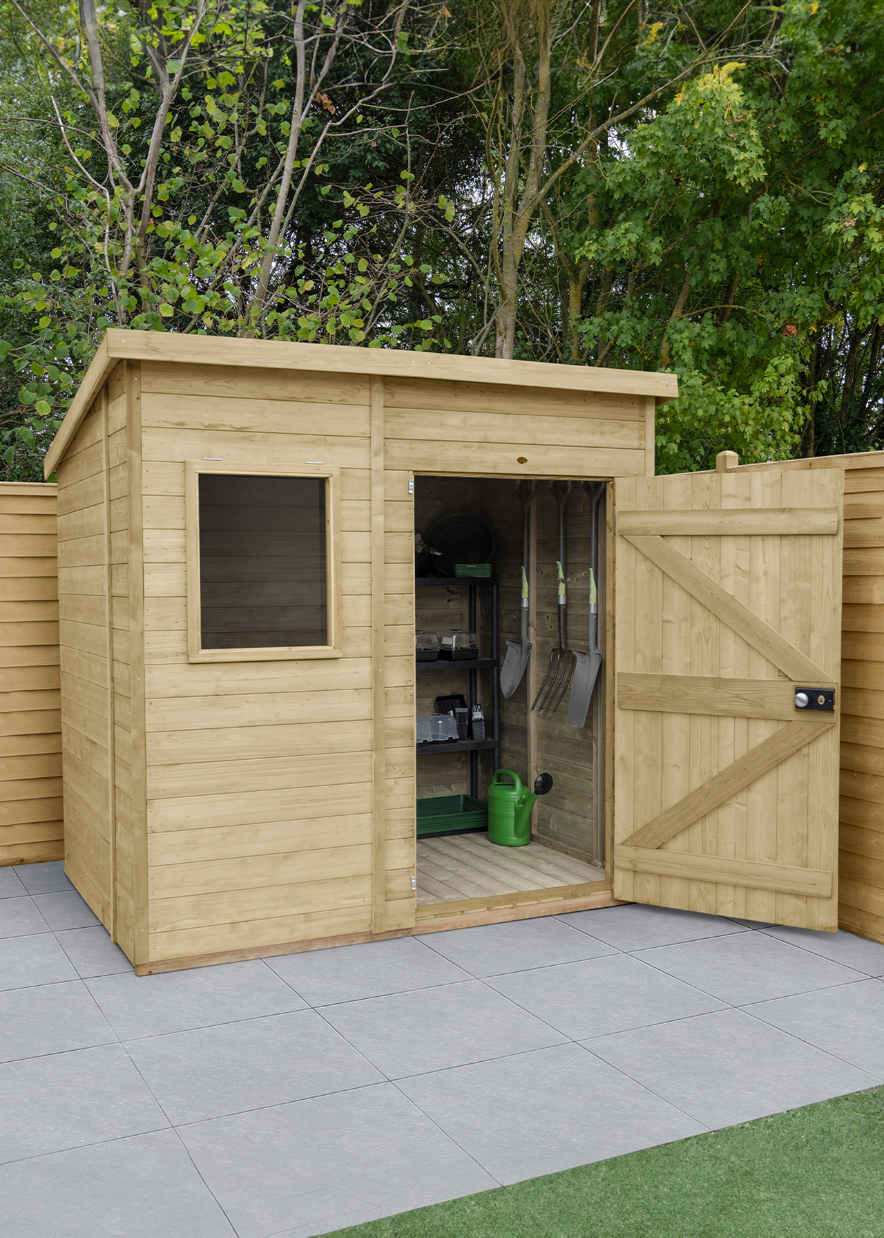 Timberdale 7x5 Pent Shed With Window