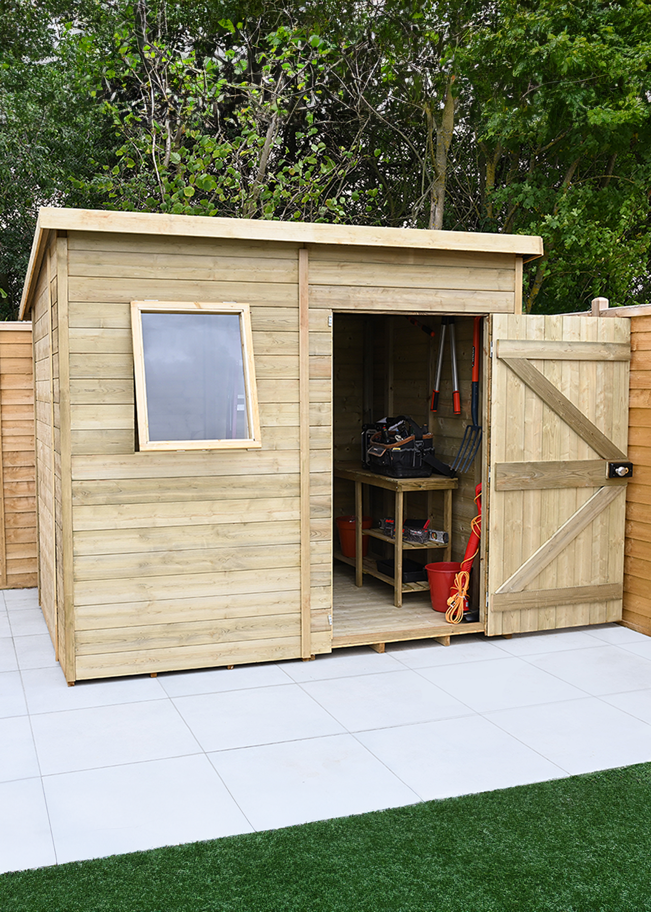 Timberdale 8x6 Pent Shed With Window (Installed)