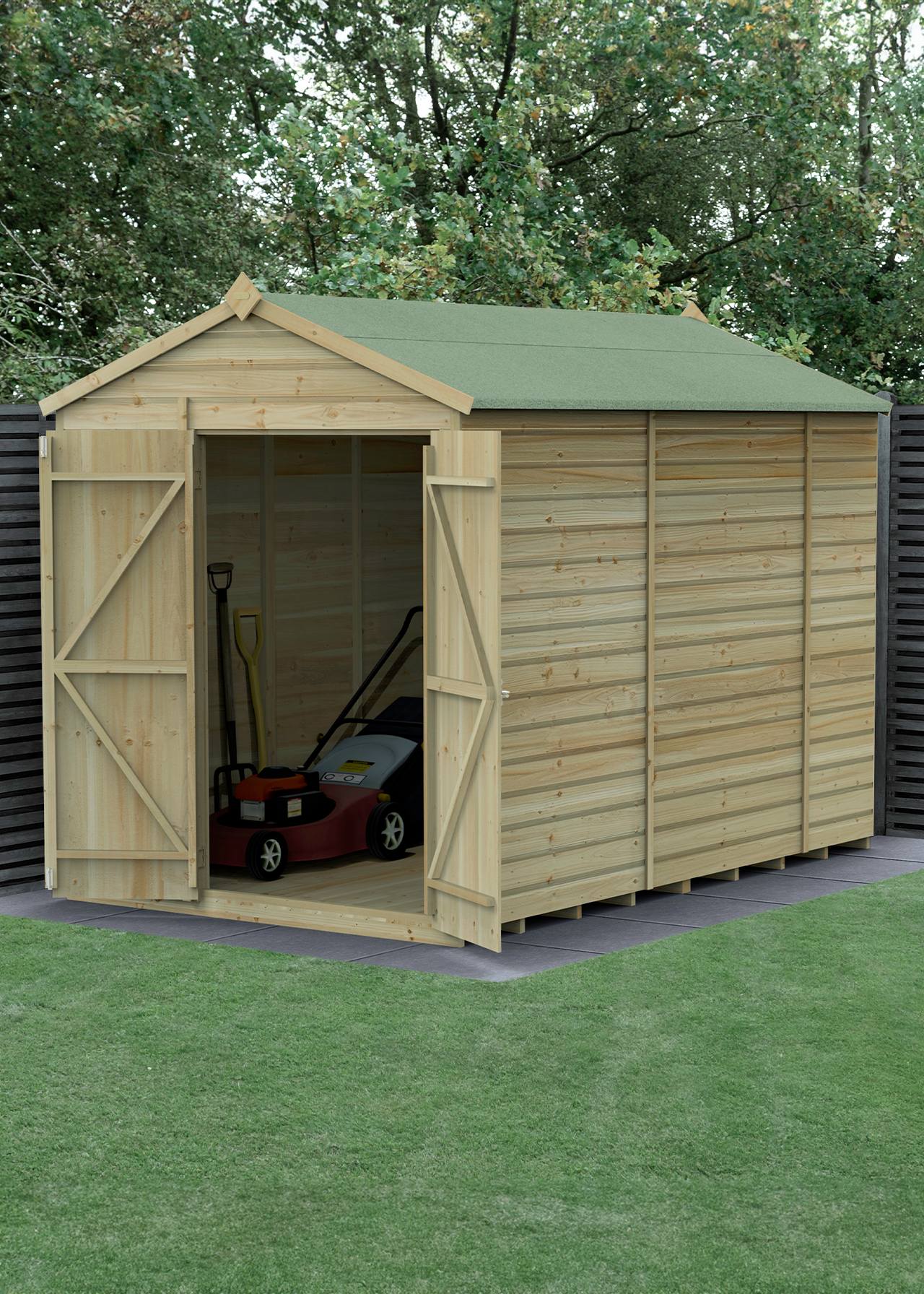 Beckwood 6x10 Apex Shed With Double Door