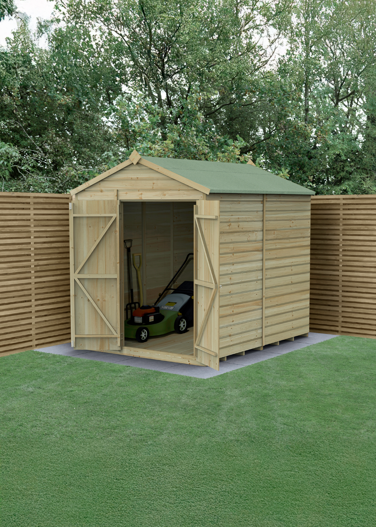Beckwood 6x8 Apex Shed With Double Door