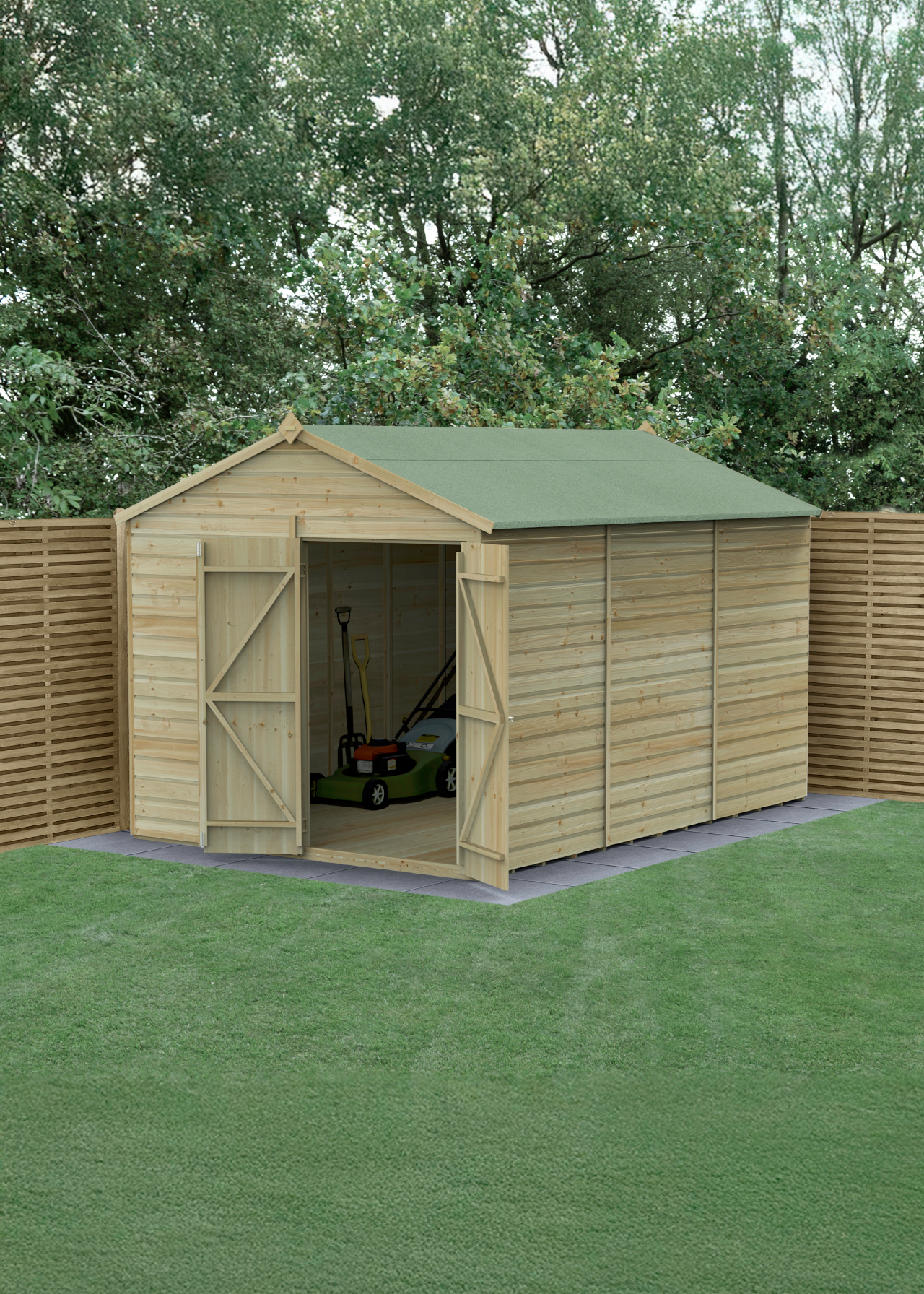 Beckwood 8x12 Apex Shed With Double Door (Installed)
