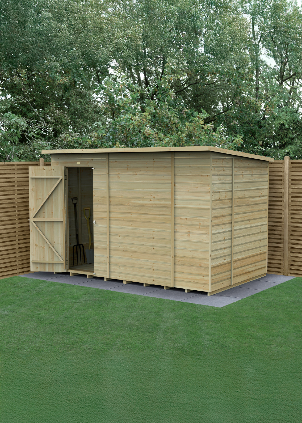 Beckwood 10x6 Pent Shed (Installed)