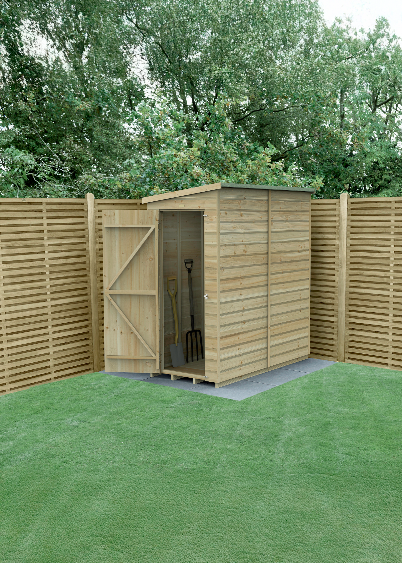 Beckwood 6x3 Pent Shed (Installed)
