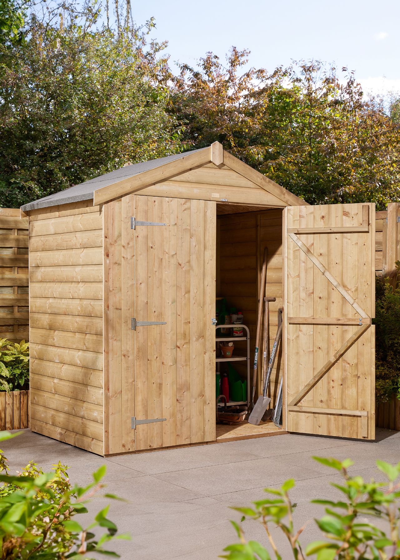 4x6 Shiplap Apex Shed With Double Doors