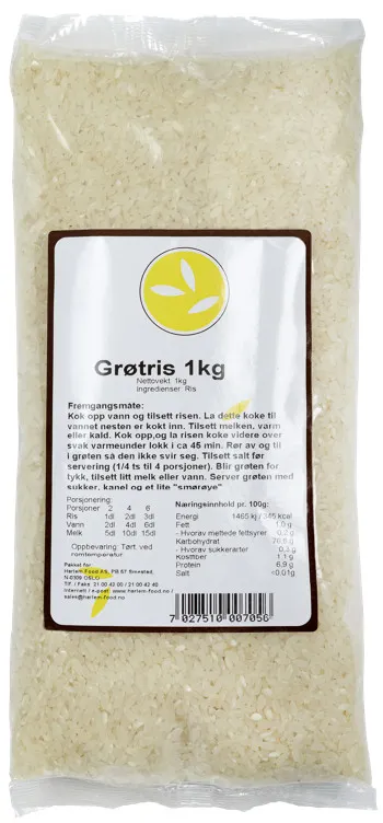 GRØTRIS 1KG HARLEM FOOD