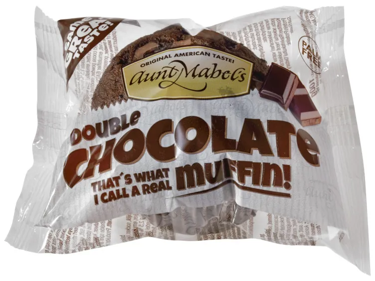 MUFFINS DOUBLE CHOC 100G AUNT MABELS