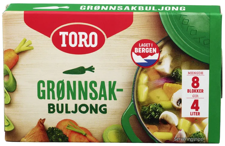 TORO GRØNNSAKSBULJONG 12X80G