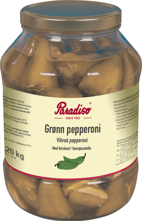 PEPPERONI GREEN W/CHEESE2,2KG