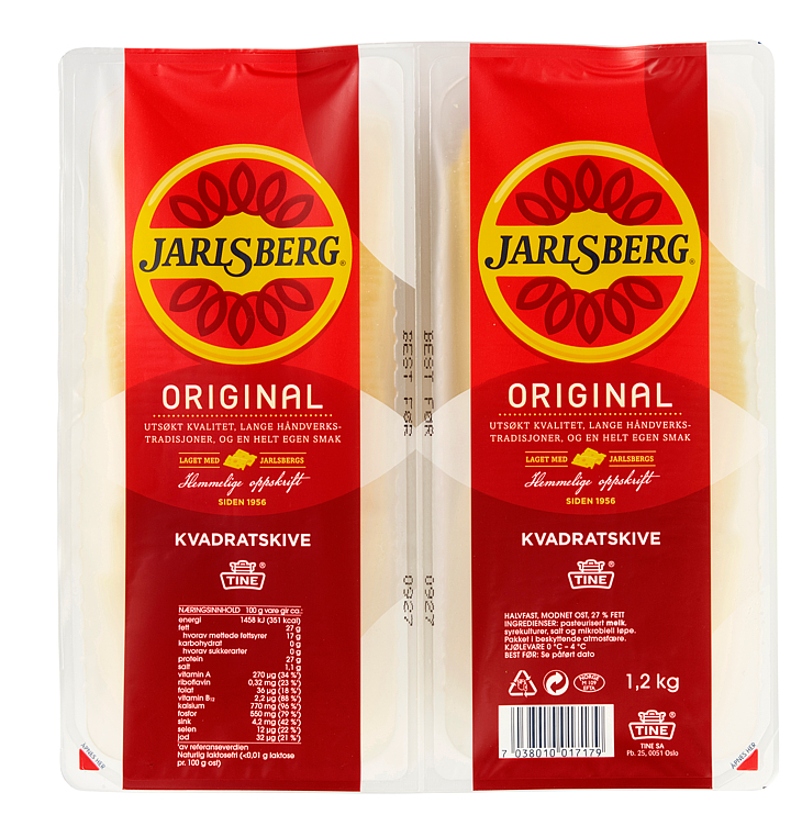 JARLSBERG SKIVER 1,2KG TINE