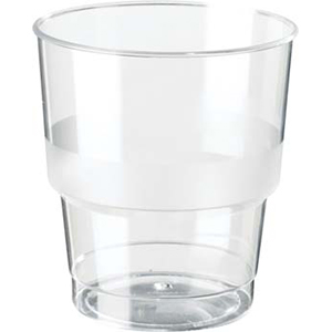 PLASTIC GLASS 25CL EX.  40PCS