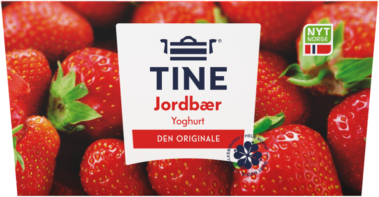 YOGHURT JORDBÆR 4X150G TINE