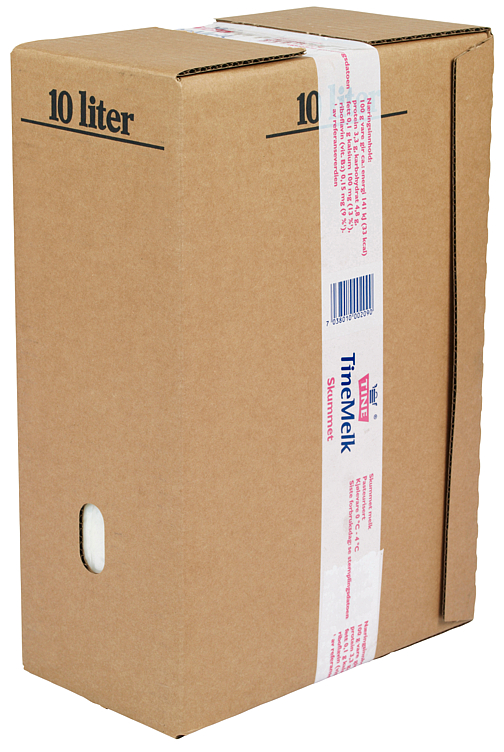 TINE FETTFRI SKUMMET MELK 0,1% BIB SLIM 10L
