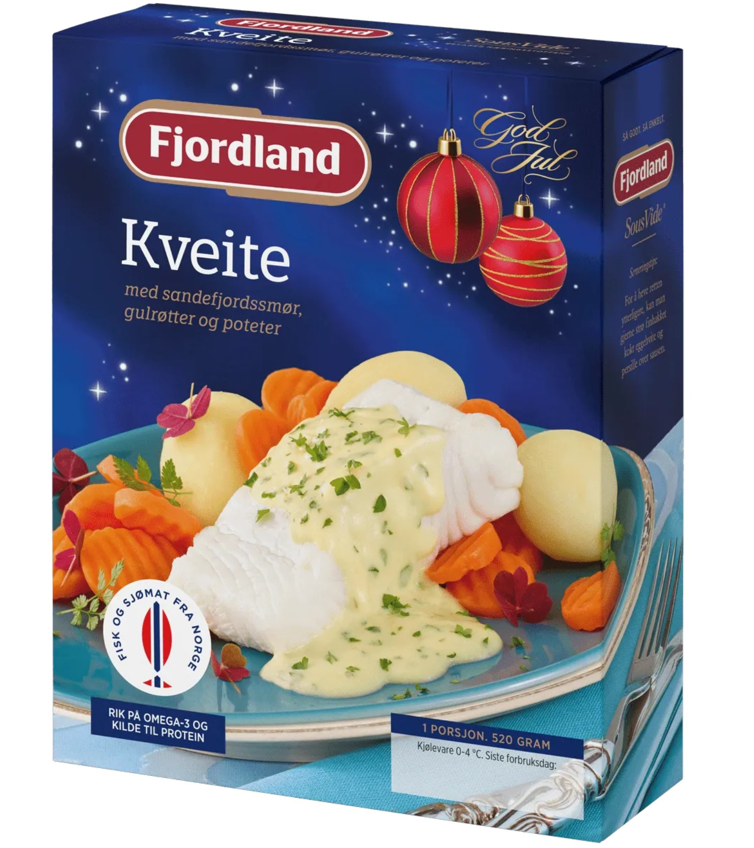 KVEITE MED SANDEFJORDSMØR MED GULRØTTER OG POTETER 520G FJOR