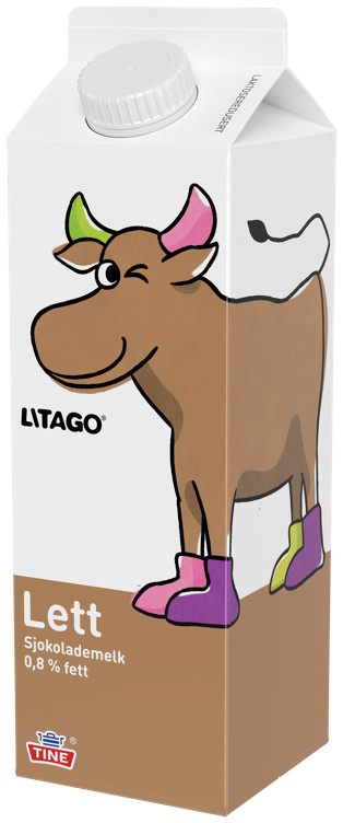 LITAGO LETT SJOKO.MELK 1/2L TINE