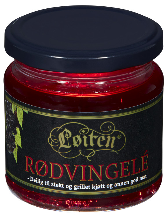RØDVINSGELÉ 200G LØITEN