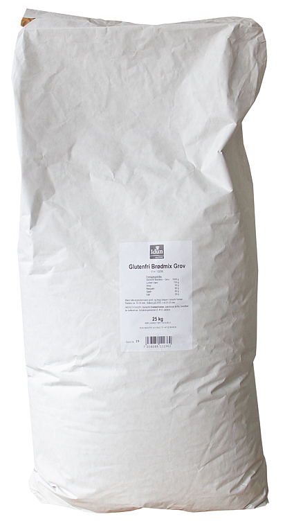 GLUTENFRI BRØDMIX GROV 25 KG SEKK