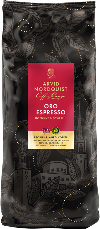 ORO GENEROSO ESPRESSO KAFFE HELE BØNNER ARVID NORDQUIST