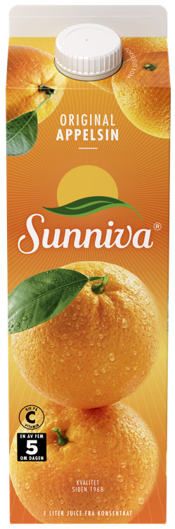 SUNNIVA APPELSINJUICE 1L TINE