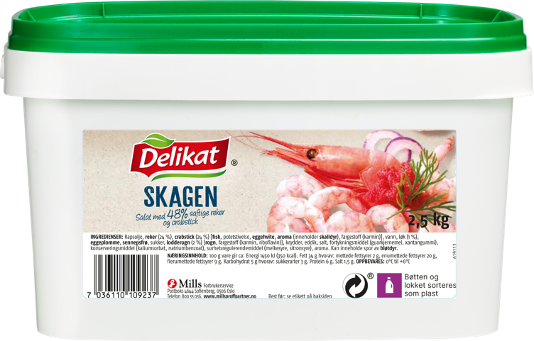 DELIKAT SKAGENRØRE 2.5KG