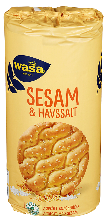 WASA KNEKKEBRØD RUNDA SESAM&HAVSALT 290G