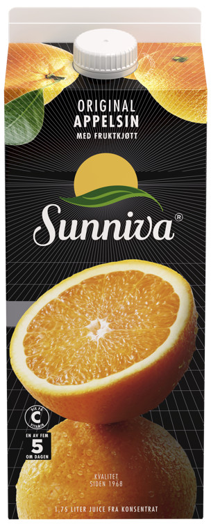 SUNNIVA APPELSINJUICE/FRUKTKJØTT 1.75L TINE