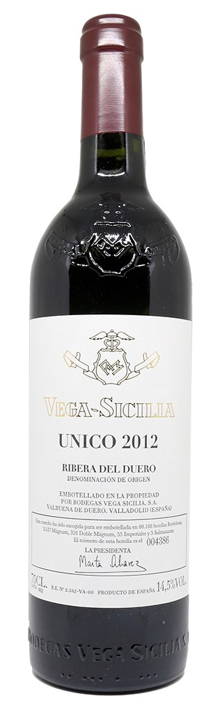VEGA SICILIA UNICO 2012 14,5% 75CL