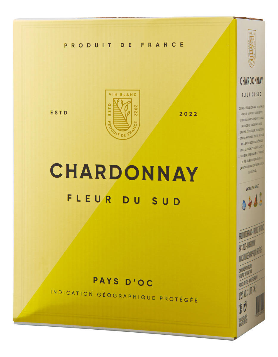 FLEUR DU SUD CHARDONNAY , 300 CL BIB