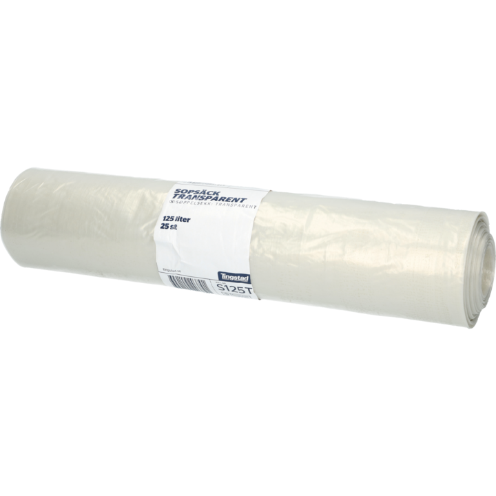 SØPPELSEKK 125L TRANSPARENT