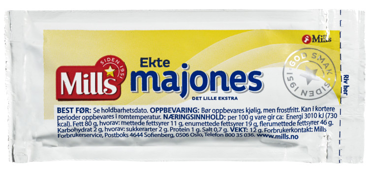 MAYONNAISE PORT.PAC.    115X12G